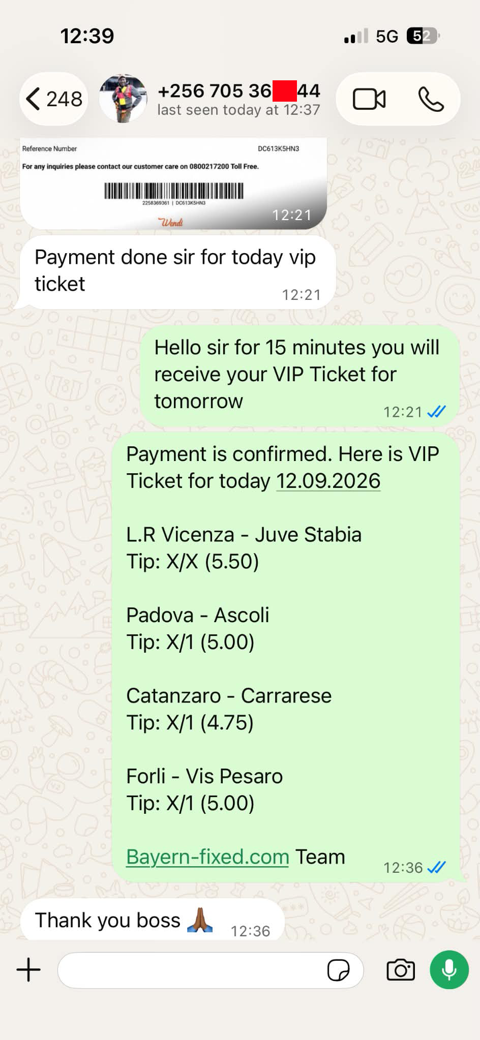 VIP Fixed Matches